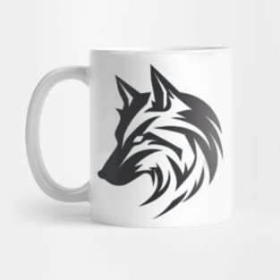 Frost Moon Wolf Shadow Mug